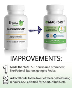 New Label Design for Jigsaw Magnesium w/SRT (aka. "Mag SRT")