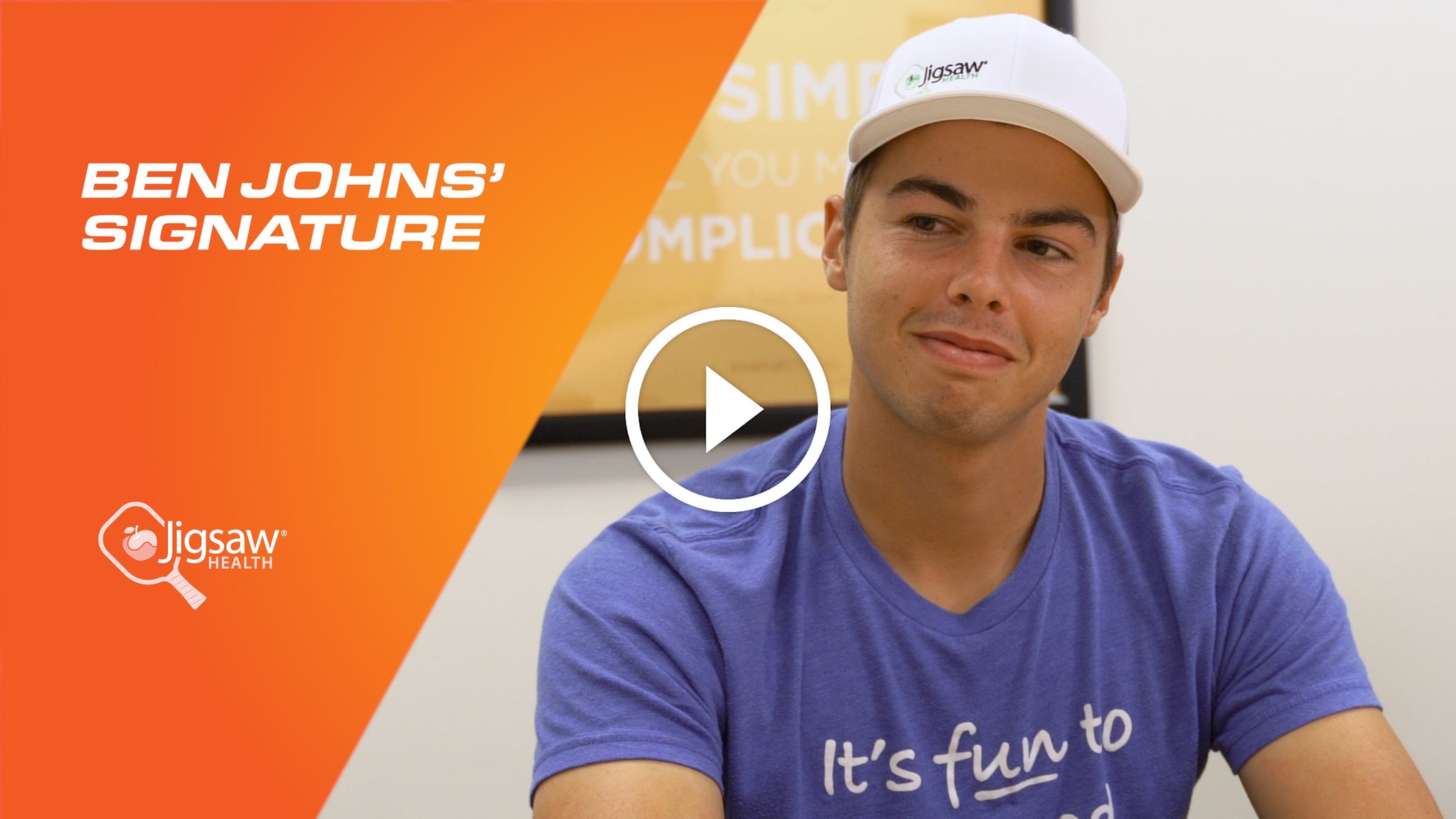 Ben Johns' Signature | We Love Pickleball, Too.