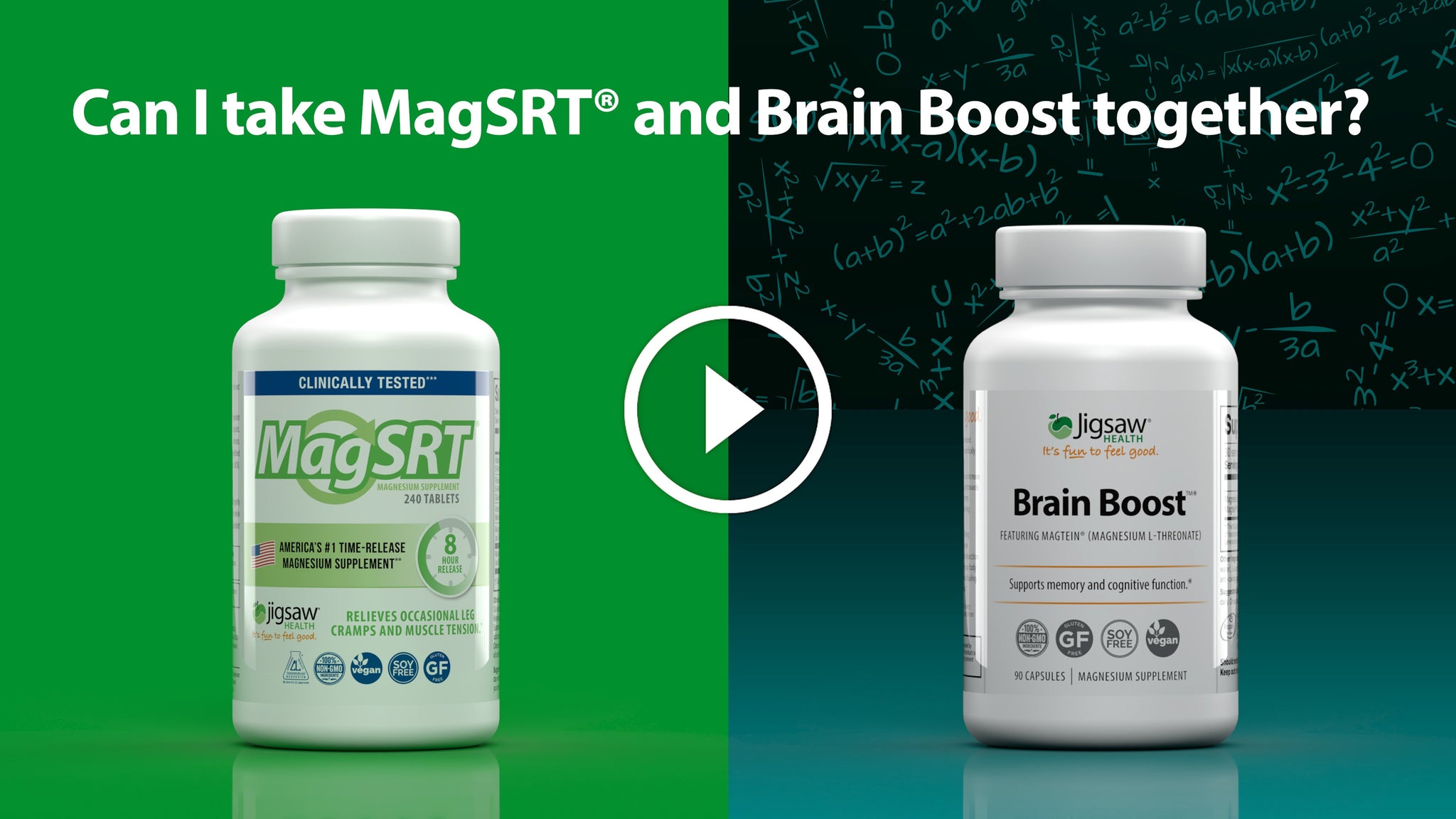 Can I take MagSRT® and Brain Boost™ Together?