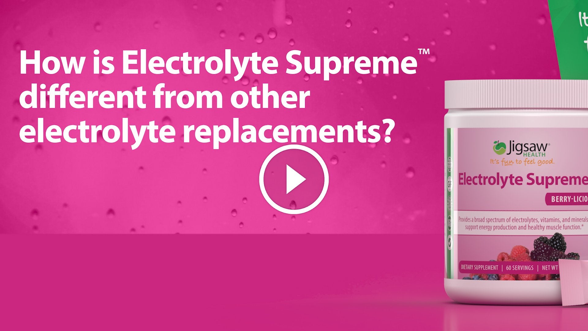 How is Electrolyte Supreme™ different from other Electrolyte Replacements?